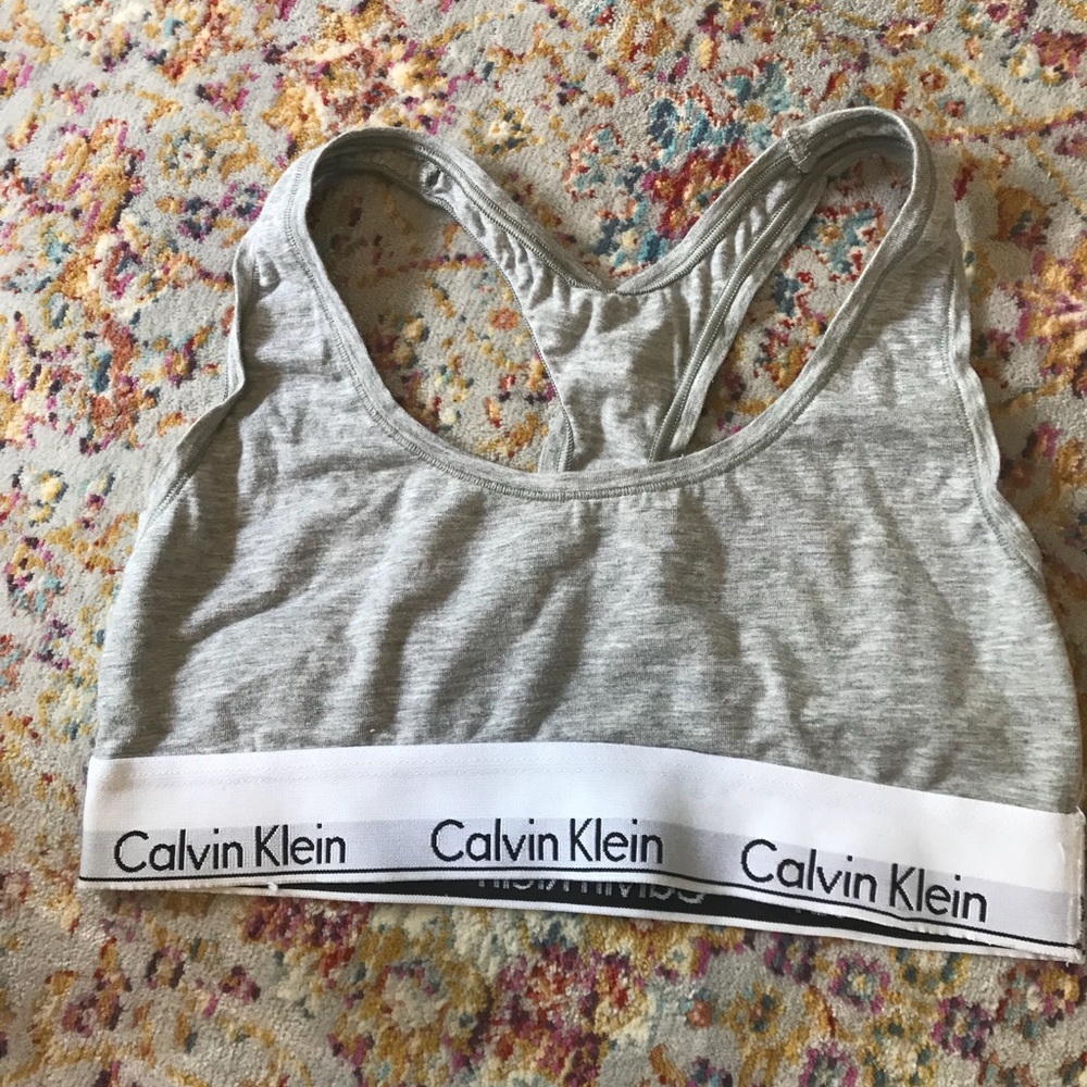 Calvin Klein Grey Sports Bra